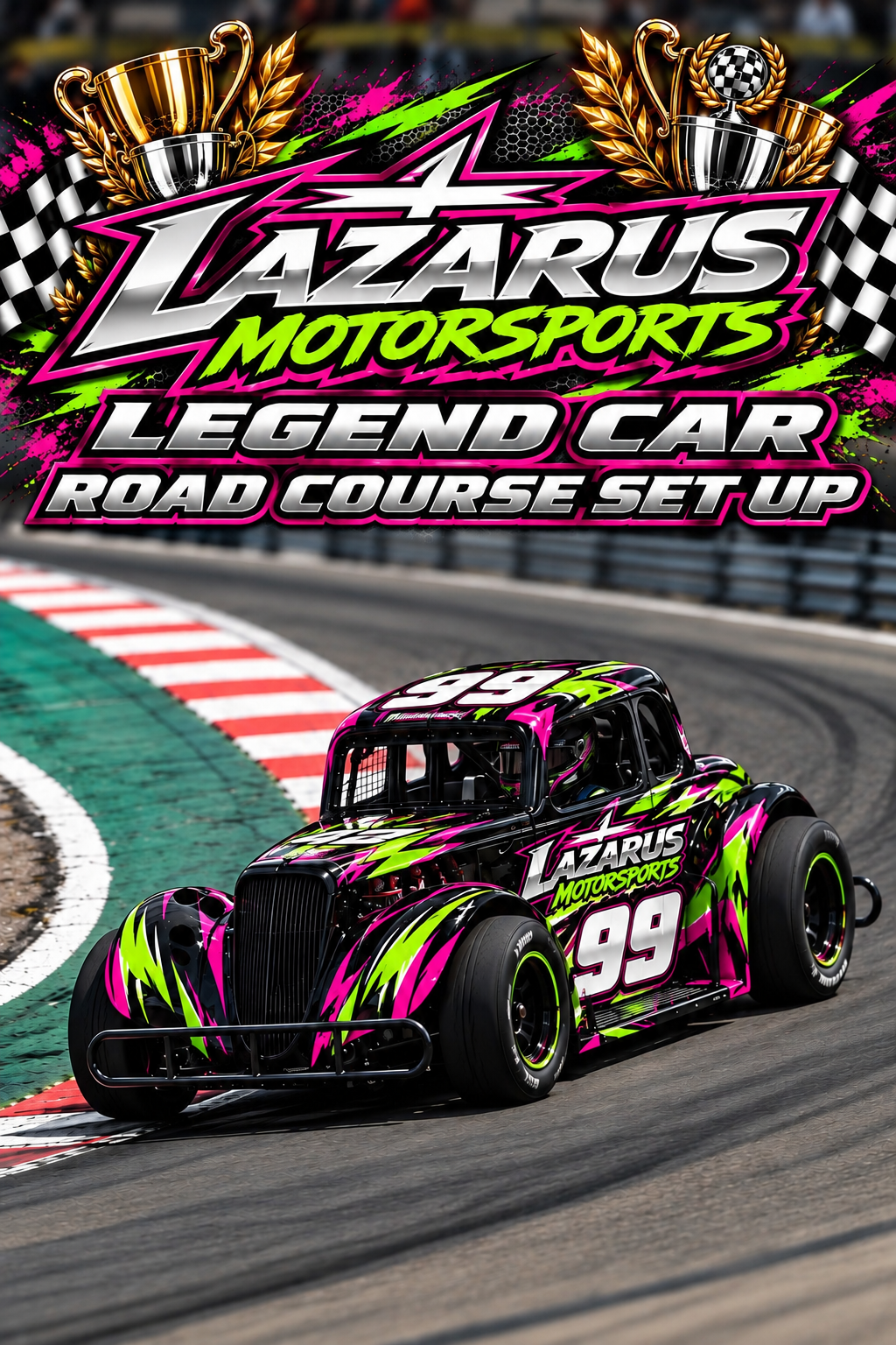 Legend Car Road Course Set Up.